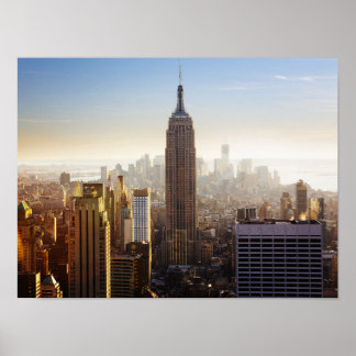 Poster Coucher de soleil sur Manhattan