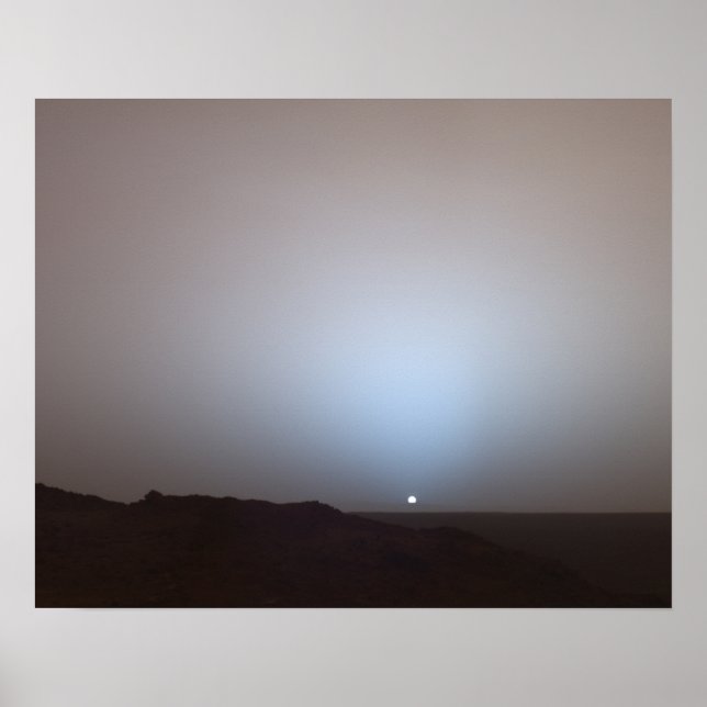 Poster Coucher De Soleil Sur Mars- Tiré Du Marais Rover-  (Devant)