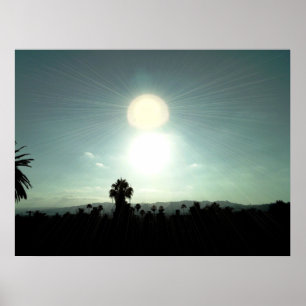 Poster Coucher de soleil sur Silverlake