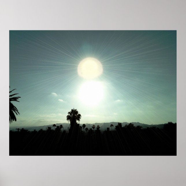 Poster Coucher de soleil sur Silverlake (Devant)
