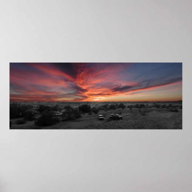 Poster Coucher de soleil sur Yuma (Devant)