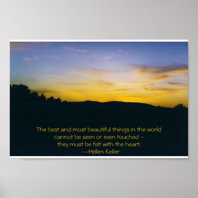 Poster Coucher de soleil toscan (Devant)