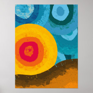 Poster Coucher de soleil vibrant au Cap-Vert