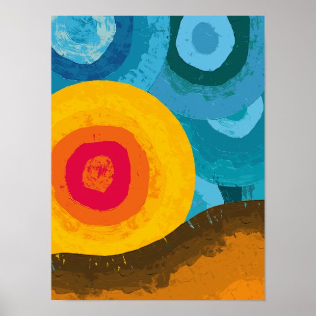 Poster Coucher de soleil vibrant au Cap-Vert (Devant)
