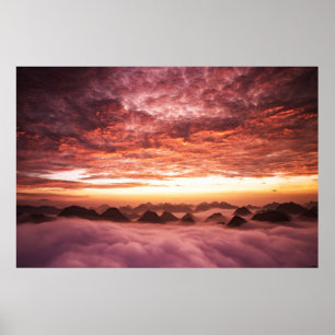 Poster Coucher de soleil vietnamien