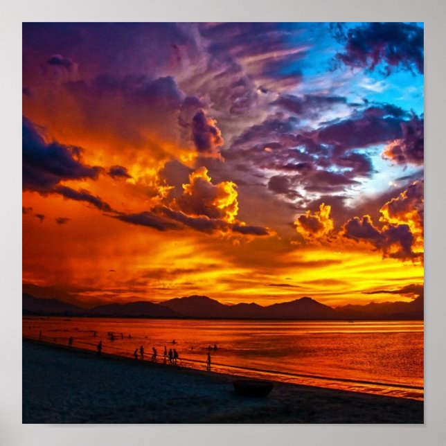 Poster Coucher du soleil (Devant)