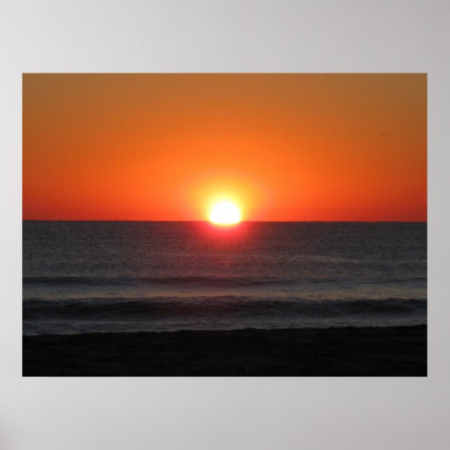 Poster coucher du soleil, (Devant)