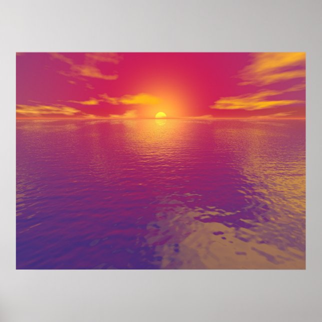 Poster Coucher du soleil (Devant)