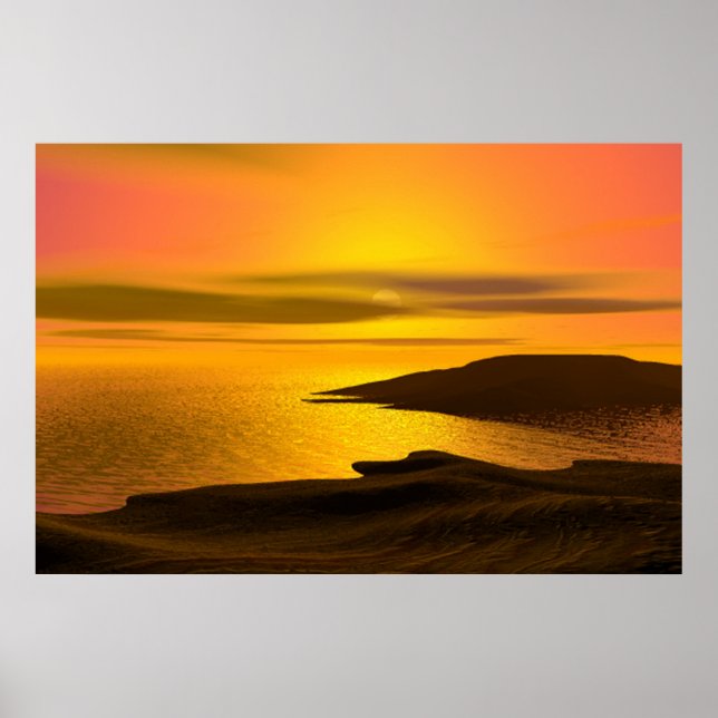 Poster Coucher du soleil (Devant)