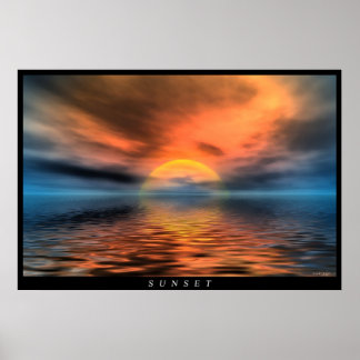 Poster Coucher du soleil