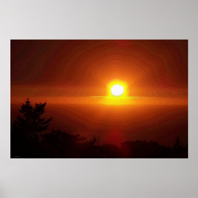 Poster Coucher du soleil (Devant)