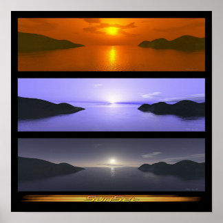 Poster Coucher du soleil