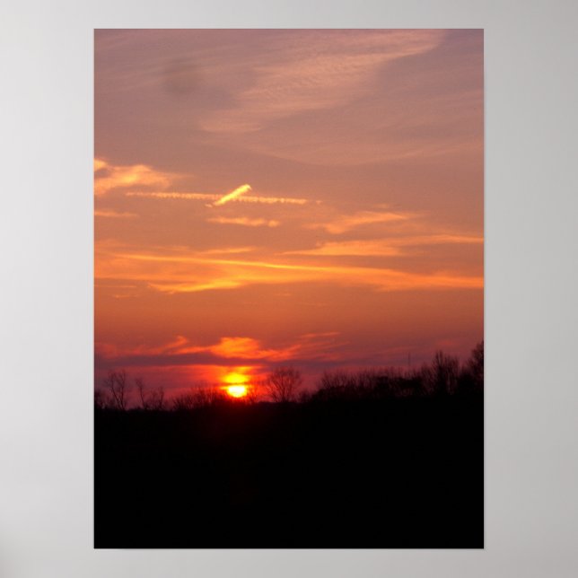 Poster Coucher du soleil (Devant)