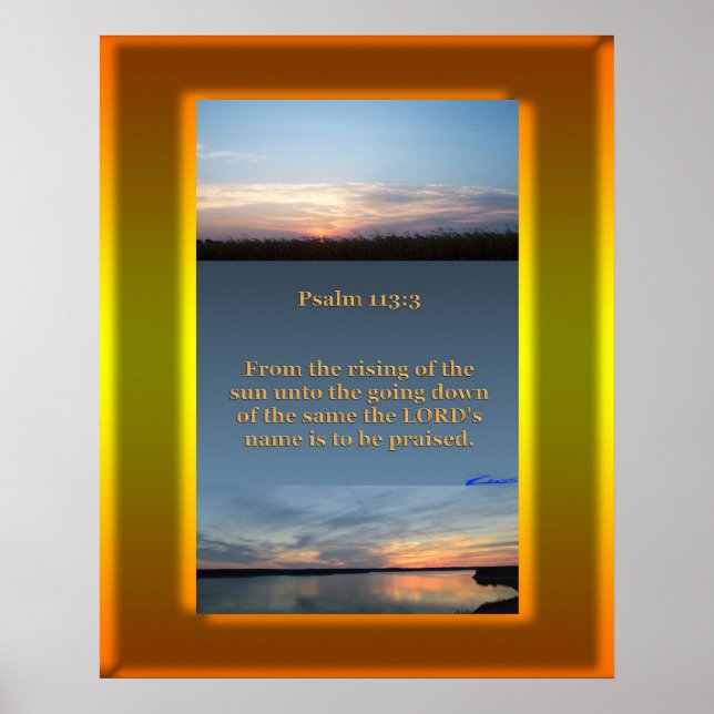 Poster Coucher du soleil (Devant)