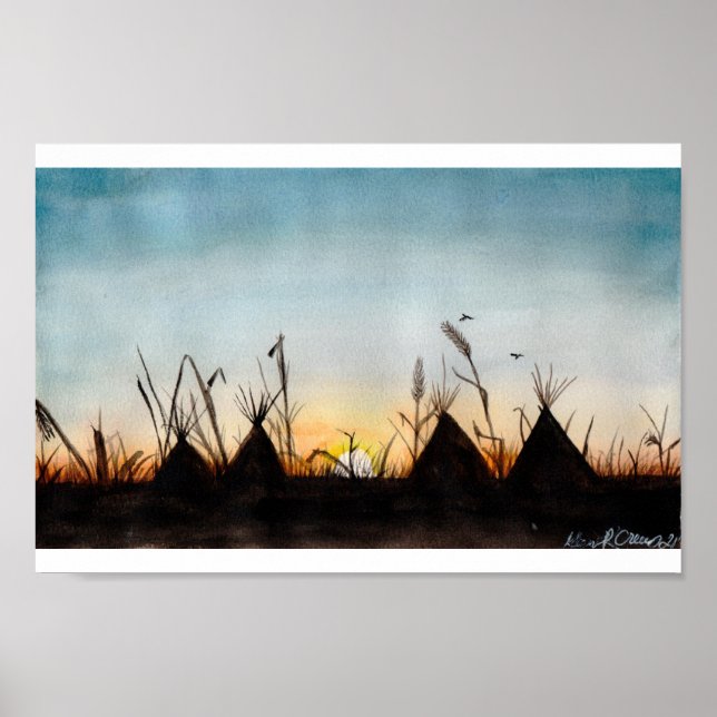 Poster Coucher du soleil (Devant)