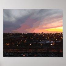 coucher du soleil - 6 avril 2018 19h34.