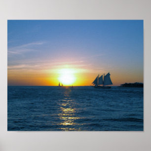 Poster Coucher du soleil de Key West