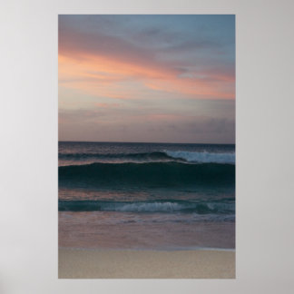 Poster Coucher du soleil de la côte nord