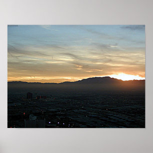 Poster Coucher du soleil de Las Vegas