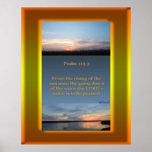 Poster Coucher du soleil de lever de soleil