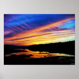 Poster Coucher du soleil de Schoodic
