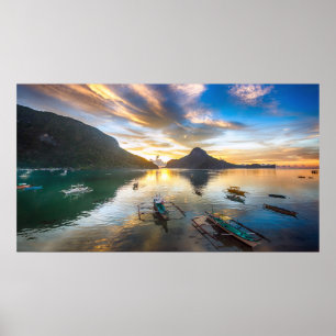 Poster Coucher du soleil en EL Nido