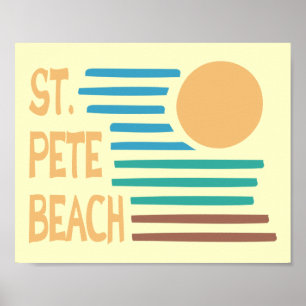 Poster Coucher du soleil géométrique de la Floride de
