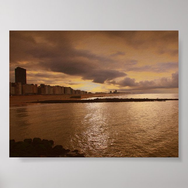 Poster coucher du soleil oriental (Devant)