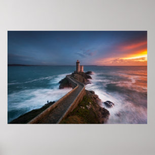 Poster Coucher du soleil Plouzané   Finistère, la