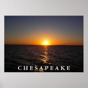 Poster Coucher du soleil sur le chesapeake