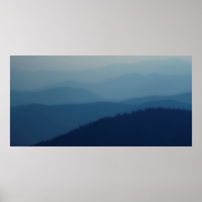 Poster Couches bleues (Devant)