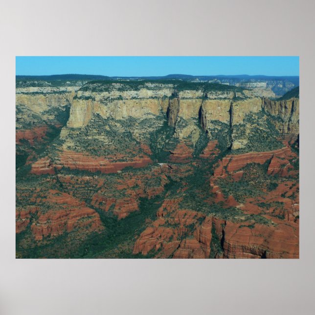 Poster Couches de rochers rouges à Sedona Arizona (Devant)