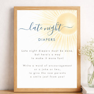 Poster Couches pour bébé neutres au soleil pour baby show