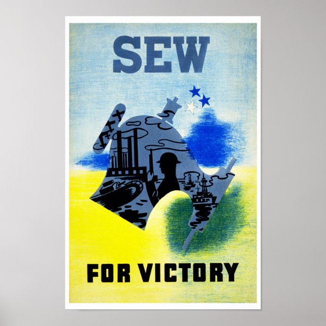 Poster Coudre pour la victoire (Devant)