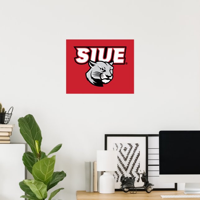 Poster Cougars de SIUE (Bureau à domicile)