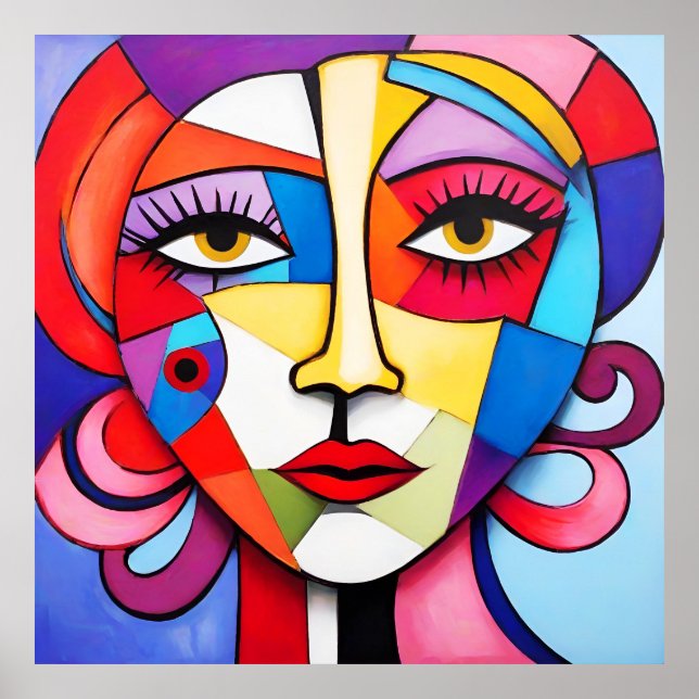 Poster Couleur Abstrait (Devant)