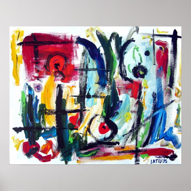 Poster Couleur Abstraite (Devant)