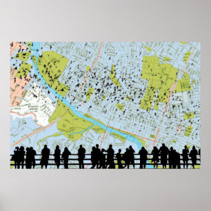 Poster Couleur alternative pour la copie de battes