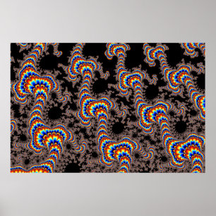 Poster Couleur - Art fractal