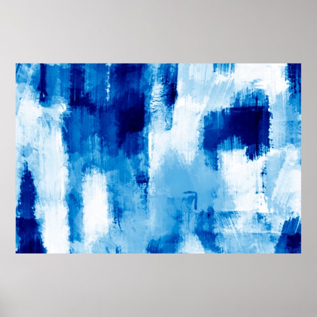 Poster Couleur belle couleur brillante. Beau Surf peint (Devant)