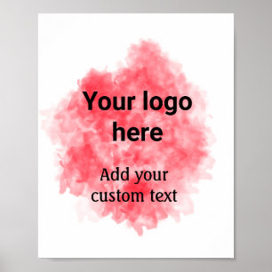Poster Couleur d'aquarelle colorée abstrait ajouter le no