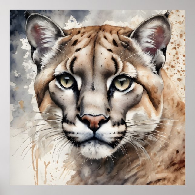 Poster Couleur d'aquarelle no 1 (Devant)