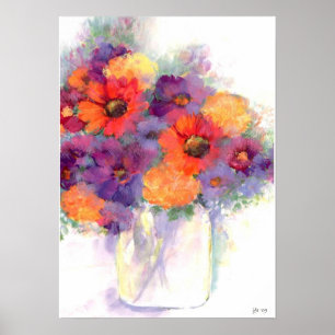 Poster couleur de l'eau vie
