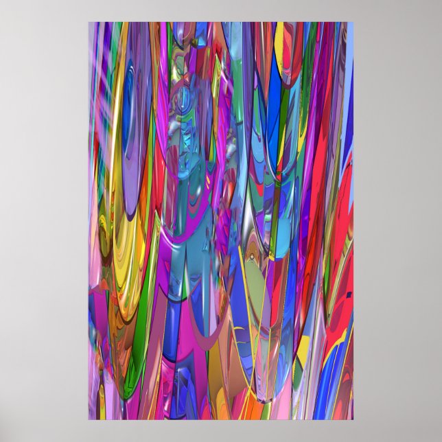 Poster Couleur en mouvement (Devant)