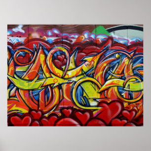 Poster couleur graffiti