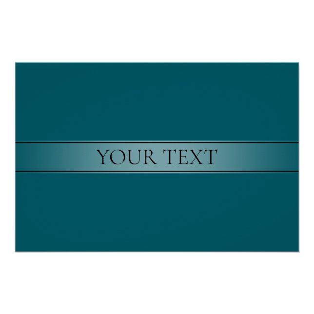 Poster Couleur modifiable de bande de dégradé simple et é (Devant)