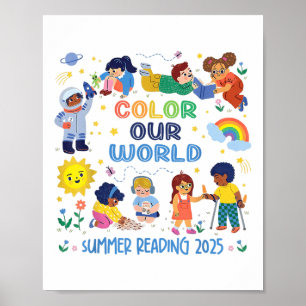 Poster Couleur Notre Monde Lecture Été 2025 Réserver Enfa