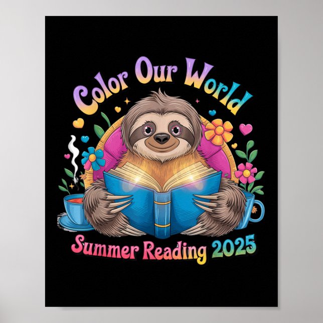 Poster Couleur Notre Programme Mondial de Lecture Été 202 (Devant)