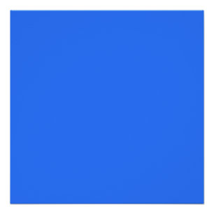 Poster couleur profonde bleu électrique