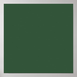 Poster Couleur solide vert émeraude foncé
